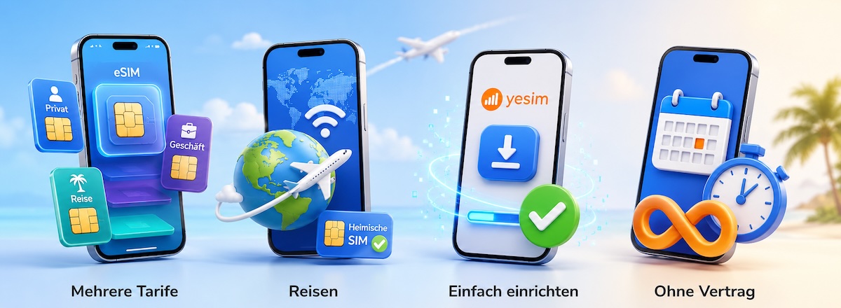 Unterschiede zwischen klassischen SIM und eSim