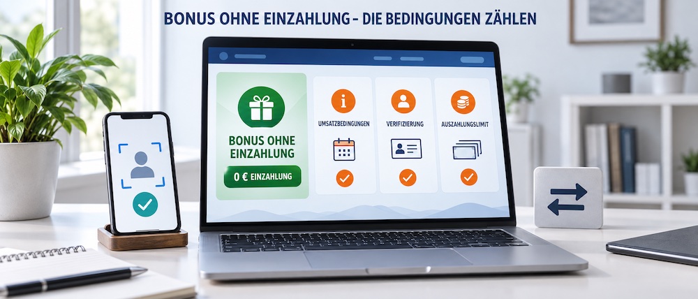 Bonus ohne Einzahlung: Kostenloser Einstieg mit klaren Bedingungen