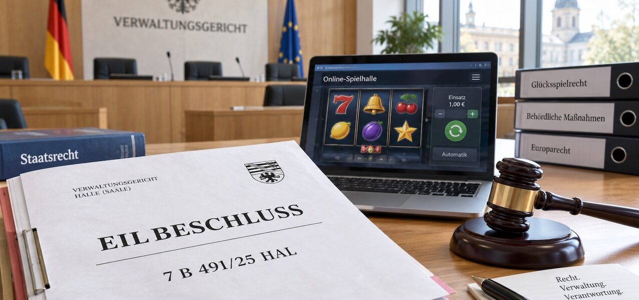 Gericht in Halle setzt Glücksspiel Untersagung vorläufig aus
