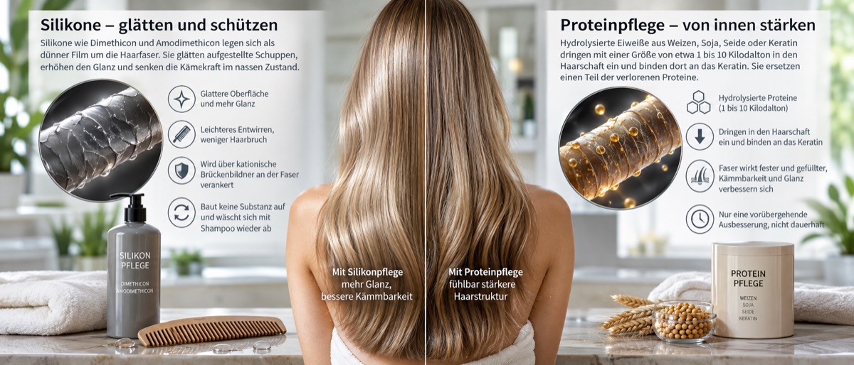 Silikone und Proteinpflege mit klaren Grenzen